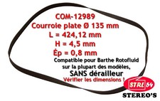 Courroie HQ platine disque