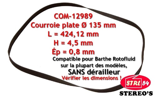 Courroie platine disque - hq,