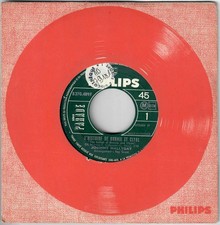 JOHNNY HALLYDAY Bonnie Et Clyde Mal Hush 1968 Rare Jukebox SP Philips 45T