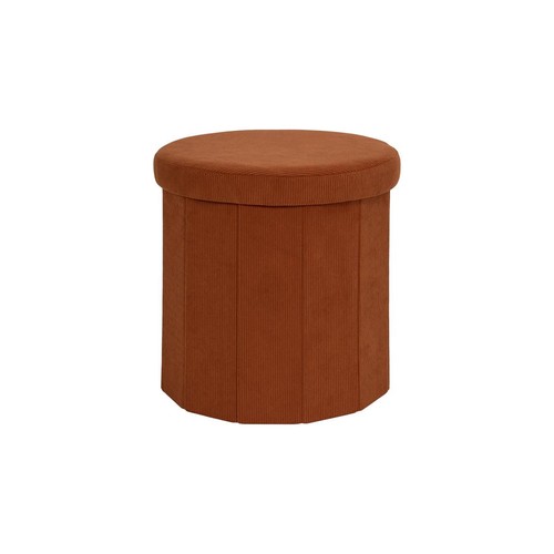 Pouf coffre pliable - pouf, côtelé