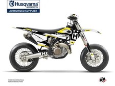 Kit Deco Moto Cross Block Husqvarna 450 FS Noir Jaune