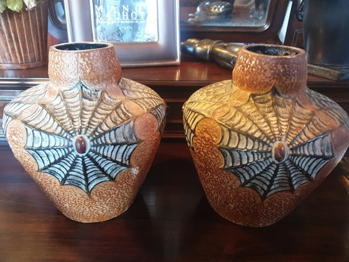 Paire vases art deco - de,