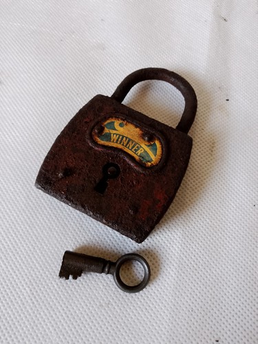 Ancien cadenas metal marque - ancien,