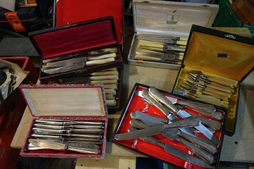 Lot coffrets couteaux de - coffrets,