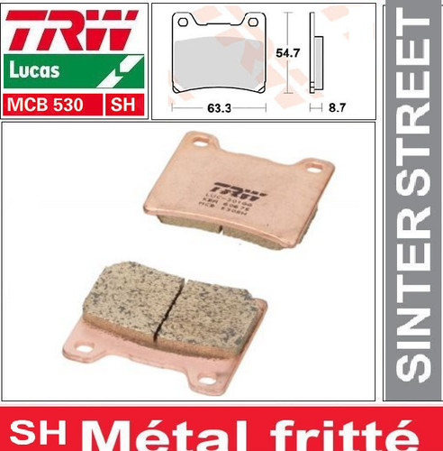 Plaquettes frein arrière - 2,