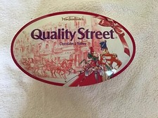 Boite vide Mackintosh's Quality Street Chocolates & Toffees en fer - Vintage