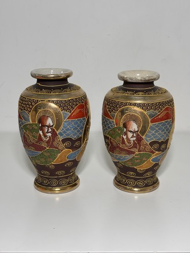 Paire vases japonais - paire,