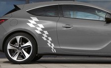 2 X BANDES DAMIERS POUR OPEL