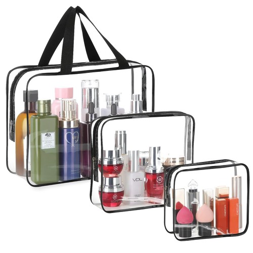 3pc transparent pvc storage - 3pc,