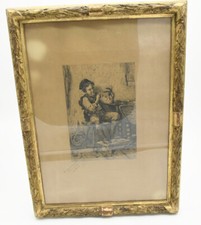 Encadrement cadre bois doré