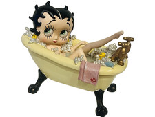 VTG 05 Betty Boop Taking A Bath In Bathtub Large Porcelain Figurine Coyne's & Co