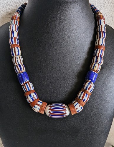 Perles verre chevrons - perles, de
