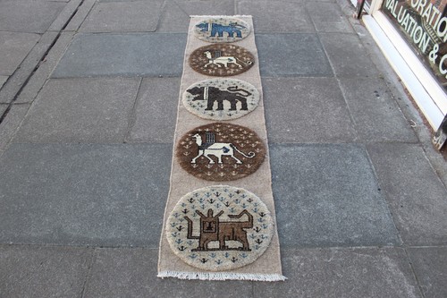 Tapis couloir beige - couloir, vintage