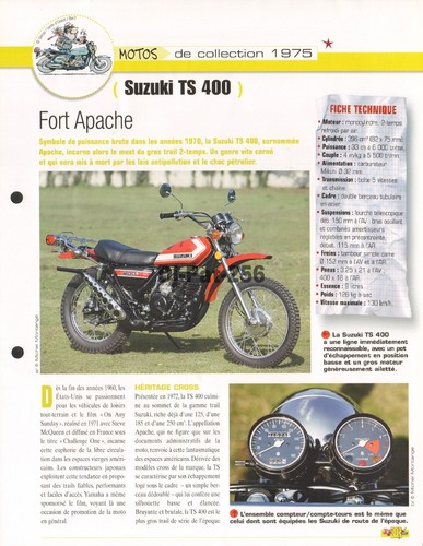 Fiche moto suzuki ts - fiche, 400