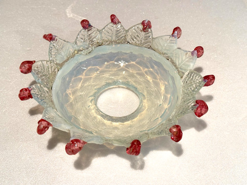 Bobeche verre opale - verre, de