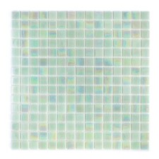 Light Green Iridescent Mosaic Glass Tile Kitchen & Bath