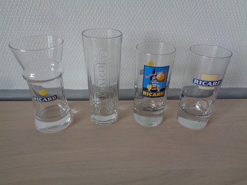 Lot verres tube - lot, 4