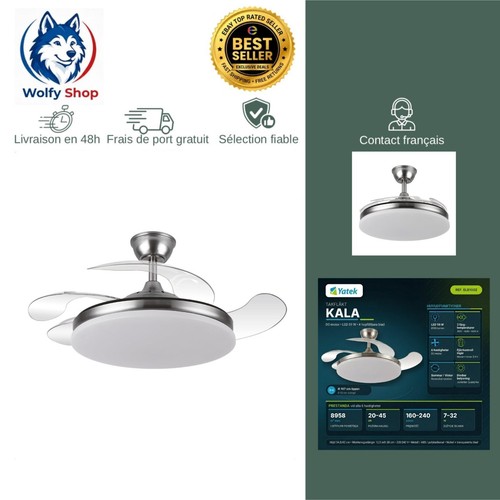 Ventilateur plafond led - ventilateur,