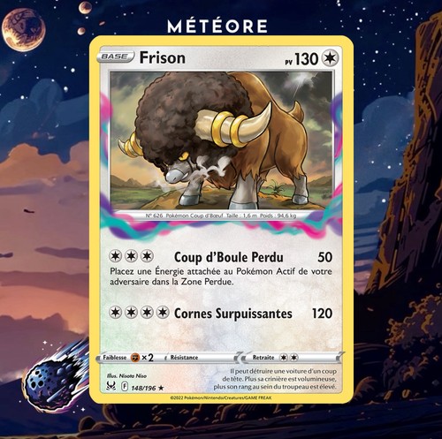 Carte pokémon frison 148 196 - pokémon, 148/196