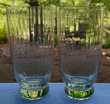 Set of 2 Villeroy & Boch New Cottage Light Green Long Drink Tumblers New w Label