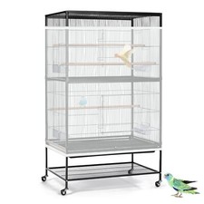 Extra Large Cage À Oiseaux Graines De Recueil De Graines Jupe Garde Couvertur...