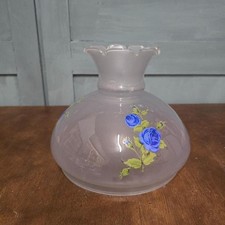 Globe vintage à fleurs bleues