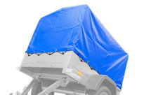 Bâche haute bleue pour