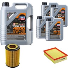 Inspection Set Huile Liqui Moly Top Tec 4200 5W-30 9L pour BMW 3er Cabriolet 320