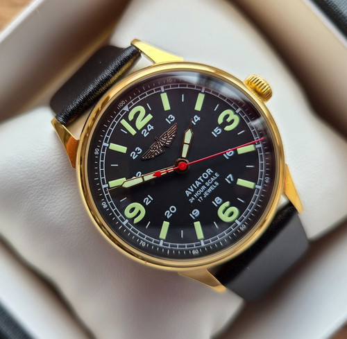 Montre vintage raketa aviator - vintage,