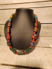 Antique African Millefiori Necklace 