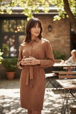 Robe Femme Camel Fluide