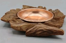 🍀Cendrier en bois forme de