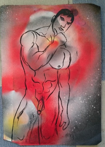 Masculin acrylique by - acrylique,
