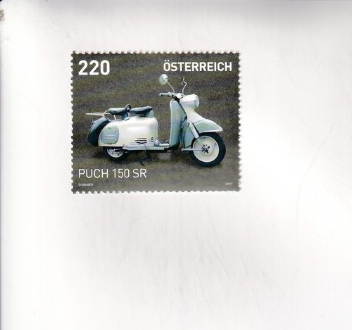 Timbre autriche moto - timbre, puch