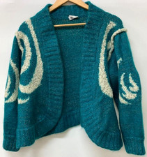 Oeuf Knit Cardigan White Handcrafted Design Cozy Sweater