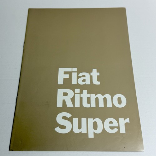 Fiat ritmo super 8p brochure - /,