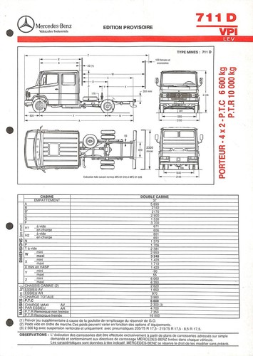 Mercedes trucks 711 vpi - /, d