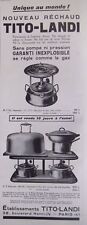 ADVERTISEMENT 1932 TITO LANDI GAS STOVE GUARANTEED INEXPLOSIBLE - PARIS
