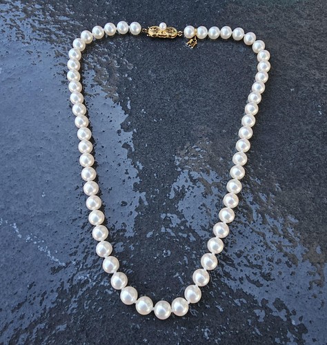 Mikimoto pearl strand necklace - mikimoto,