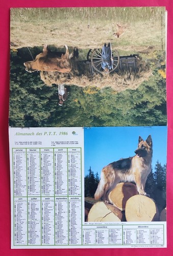 Calendrier almanach des postes - calendrier,