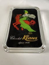 Ramasse monnaie ancien en verre Chocolat Klaus d’après Coppiello boulangerie