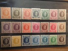 belgique 1922 cob 190 à 210 neuf avec et sans charnière