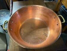 Ancienne Marmite Cuivre Bassin Confiture Confiturier Chaudron Occasion 
