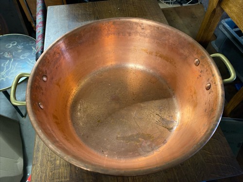 Ancienne marmite cuivre bassin - cuivre,