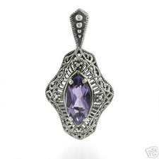 DOLLY-BIJOUX PENDENTIF ARGENT 925 MARQUISE D ORIENT