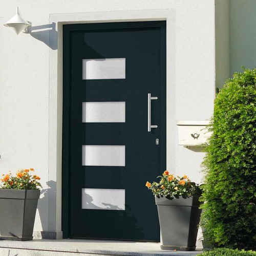 Porte entrée anthracite - porte, d'entrée