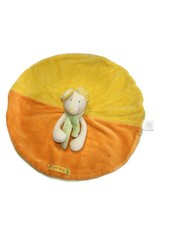 Doudou plat souris jaune