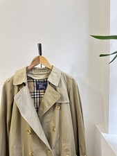 Burberry's Vintage Beige Nova Check Trench Coat