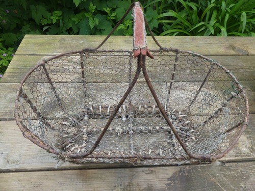 Panier ancien pour pêche - panier,