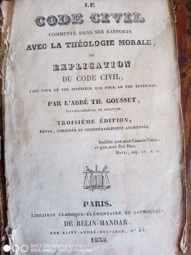 Abbé gousset code civil - abbé,